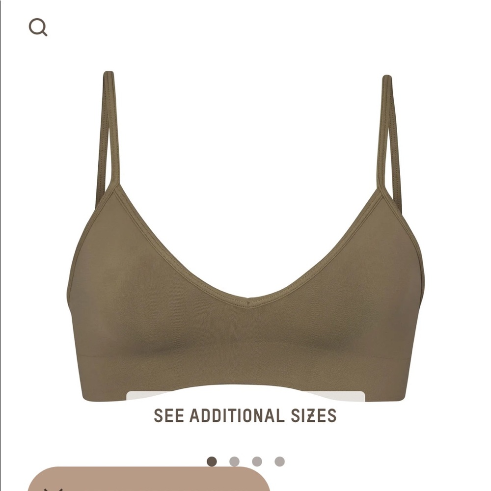 SKIMS SOFT SMOOTHING BRALETTE, NWT, Size S, Army Green